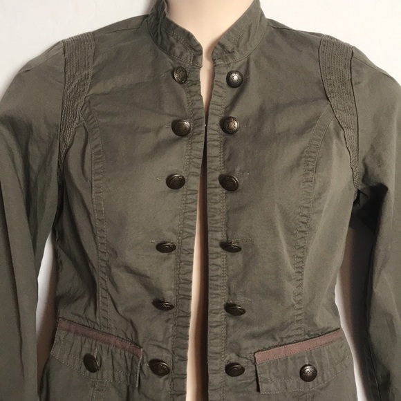 Apt. 9 Army green Cotton Blazer Size Small - Picture 2 of 12